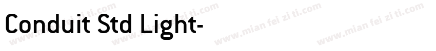 Conduit Std Light字体转换